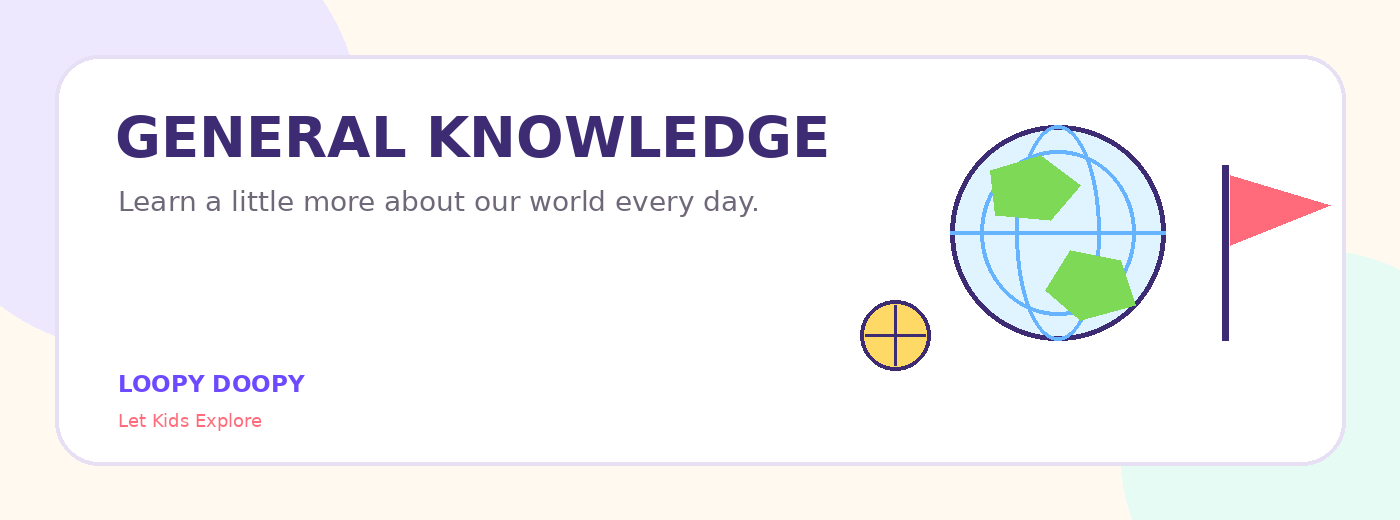 General Knowledge learning illustration from the Loopy Doopy Explore pack