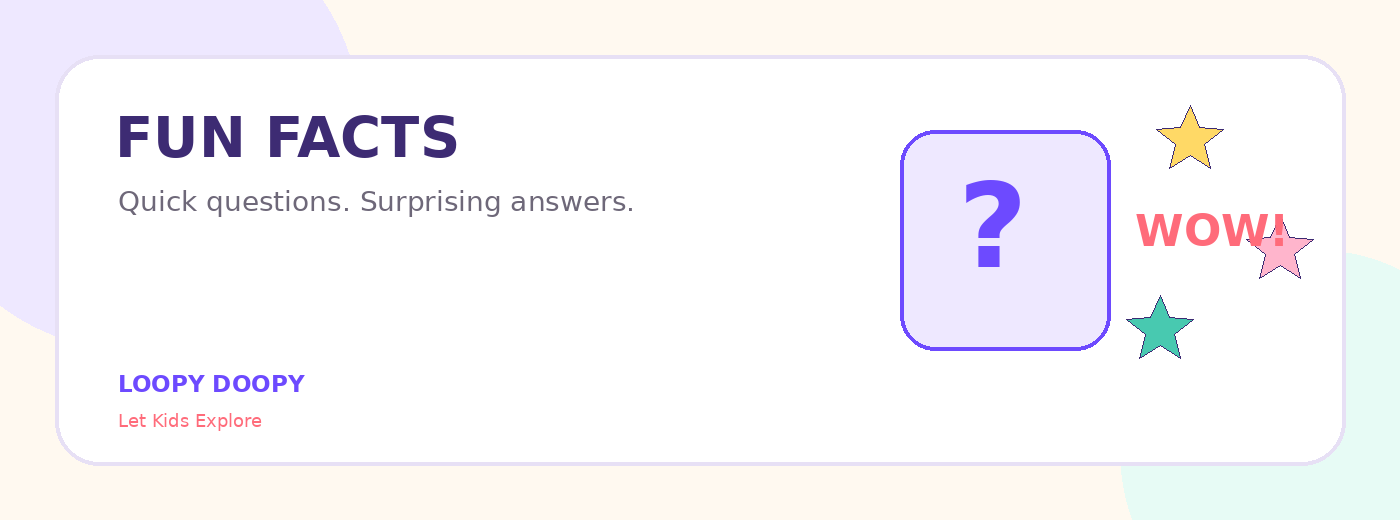 Fun Facts learning illustration from the Loopy Doopy Explore pack